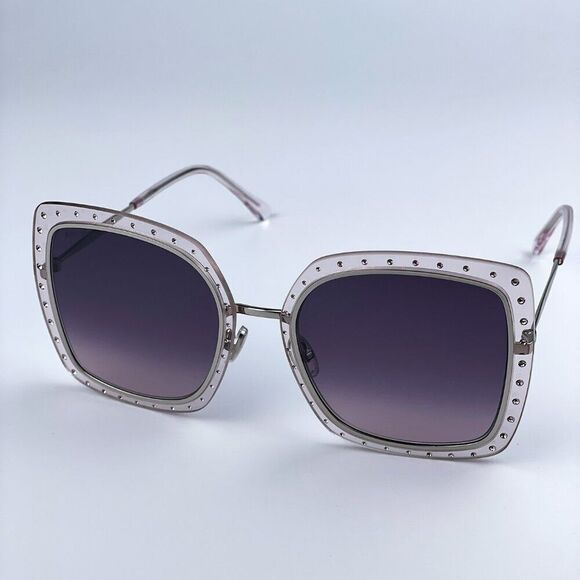 SALE! NEW Jimmy Choo DANY/S KTS Palladium Lilac Violet Square Women Sunglasses main image 7